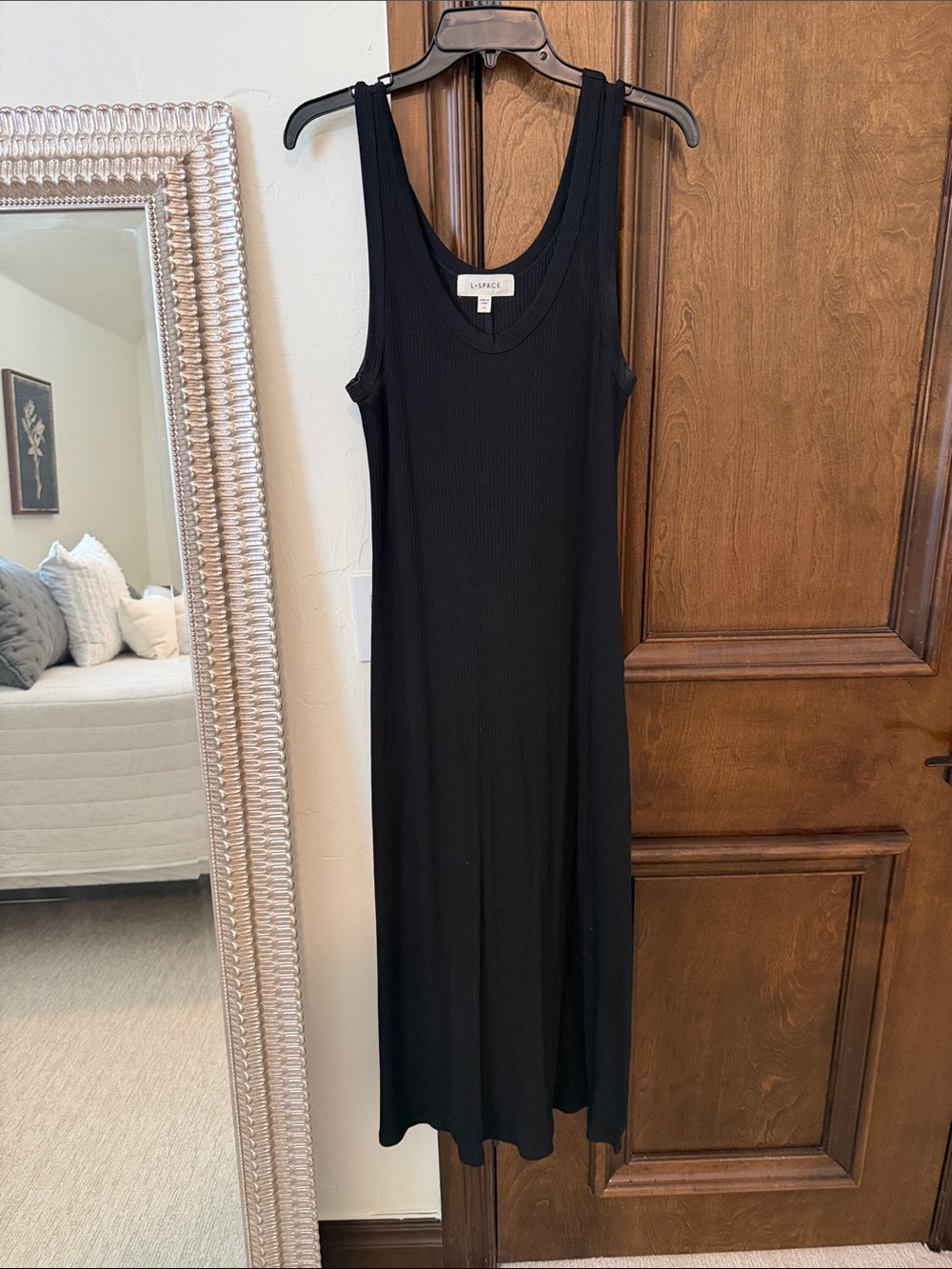 l*space Black Ribbed Tank Dress